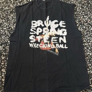 Bruce Springsteen Black Sleeveless Shirt